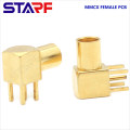 STA 90degree Right angle MMCX Female Through Hole PCB Mount connector